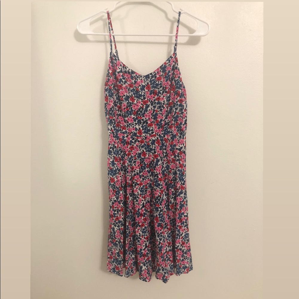 Blue and Red Floral Old Navy Sundress Size Small